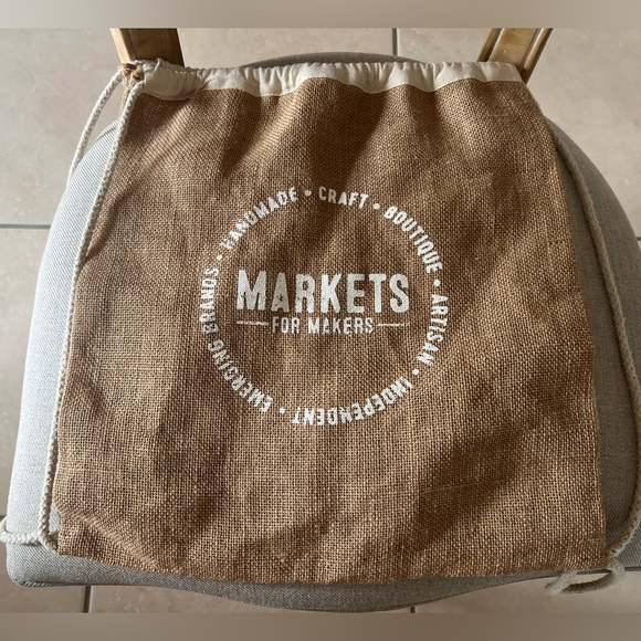 NWT HANDMADE STRAW BACKPACK MARKETS FOR MAKERS - Picture 5 of 5